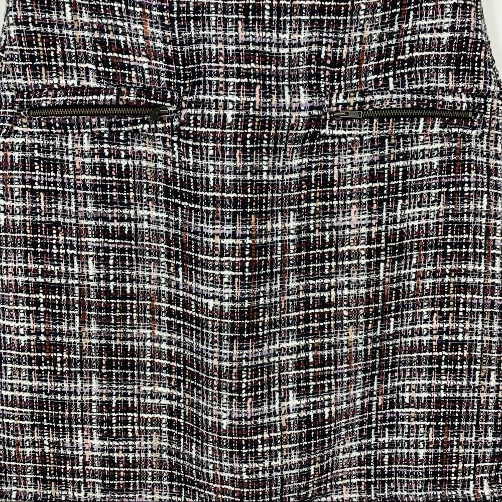 Loft Outlet Multicolor Tweed Shift‎ Mini Skirt